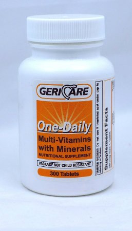 Picture of Multivitamin Supplement Geri-Care Vitamin A / Ascorbic Acid 5000 IU - 50 mg Strength Tablet 300 per Bottle531-30