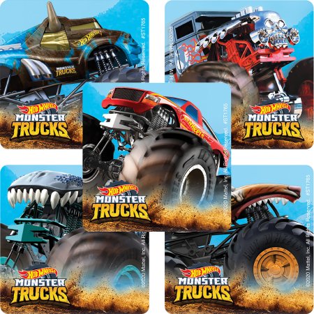Picture of SmileMakers® 100 per Unit Hot Wheels Monster Truck Sticker 2-1/2 InchST1765B