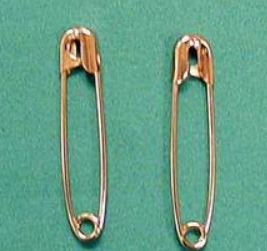 Picture of Safety Pin Number 3 Brass15301/100