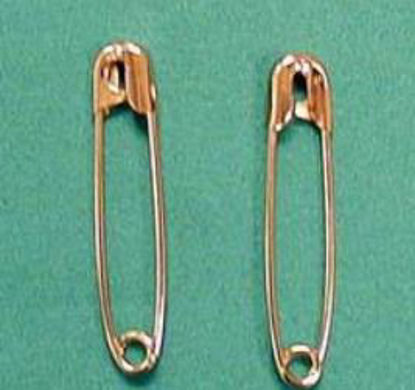 Picture of Safety Pin Number 3 Brass15301/100