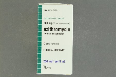 Picture of Azithromycin 200 mg / 5 mL Suspension Bottle 15 mL59762312001