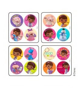 Picture of Disney® 300 per Unit Doc McStuffins MiniBadges Sticker2498P
