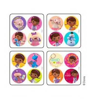 Picture of Disney® 300 per Unit Doc McStuffins MiniBadges Sticker2498P