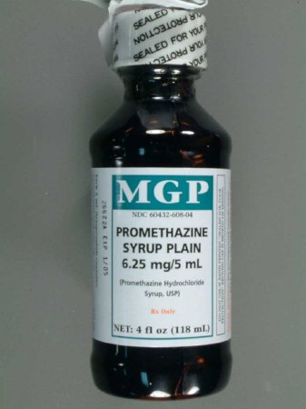 Picture of Promethazine HCl 6.25 mg / 5 mL Syrup Bottle 16 oz.60432060816