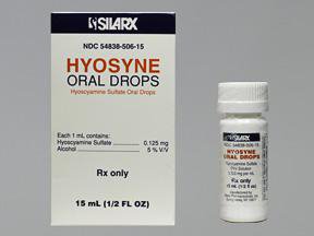 Picture of Hyosyne Hyoscyamine Sulfate 0.125 mg / mL Drops Bottle 15 mL54838050615