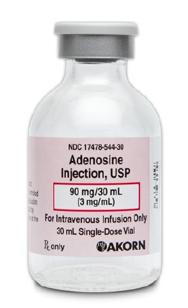 Picture of Adenosine, Preservative Free 3 mg / mL Injection Single Dose Vial 30 mL17478054430