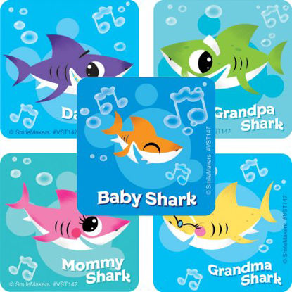 Picture of ValueStickers™ 250 per Unit Baby Shark Sticker 1.625 InchVST147R
