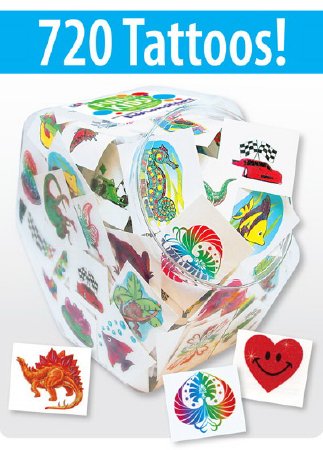 Picture of Kids Love Stickers® 720 Per Unit Assorted Images Temporary Tattoo 1.5 X 1.75 InchTTA