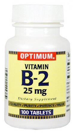 Picture of Vitamin Supplement Optimum® Vitamin B2 25 mg Strength Tablet 100 per Bottle43292055538