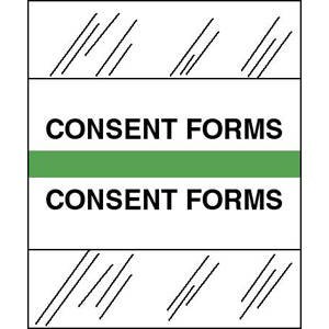Picture of Index Tab 1/2 X 1-1/4 Inch Consent Forms54552