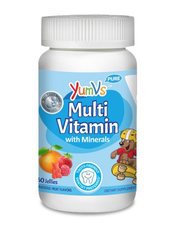 Picture of Multivitamin Supplement with Minerals YumV's™ Gummy 60 per Bottle Assorted Fruit Flavors9052-06-YVP
