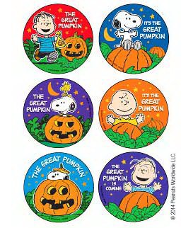 Picture of 75 per Unit Peanuts - The Great Pumpkin StickerF2068P