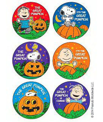 Picture of 75 per Unit Peanuts - The Great Pumpkin StickerF2068P