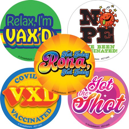 Picture of SmileMakers® 125 per Unit Tween Been Vaccinated Sticker 2-1/2 InchST1945B
