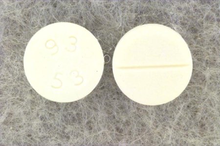 Picture of Buspirone HCl 5 mg Tablet Bottle 100 Tablets00093005301