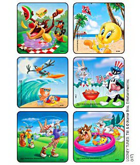 Picture of Kids Love Stickers® 75 per Unit Looney Tunes Outdoor Fun Scenes Sticker1665P