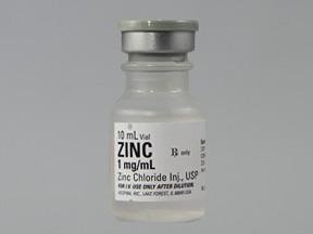 Picture of Trace Element Zinc Chloride, Preservative Free 1 mg / mL Injection Single Dose Vial 10 mL00409409001
