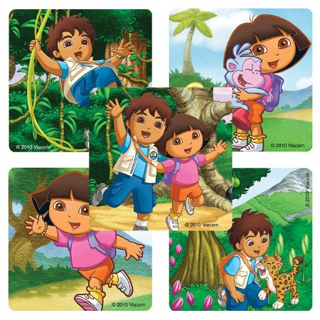 Picture of Disney® 100 per Unit Dora and Diego Sticker 2.5 InchST132B