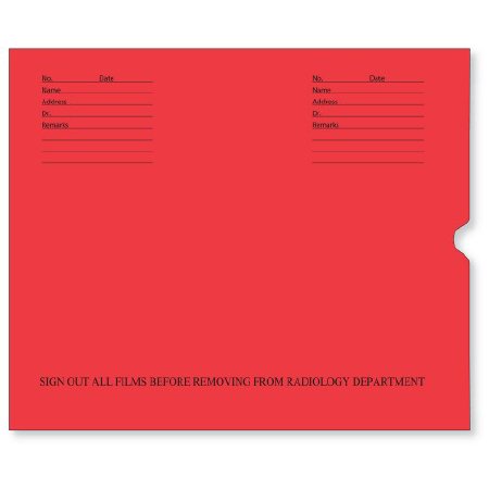 Picture of Negative Preserver Envelope Red 14-1/2 X 17-1/2 InchXPOER1