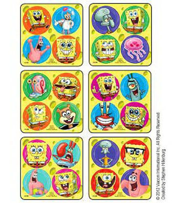 Picture of Disney® 300 per Unit SpongeBob Square Pants Sticker2488P