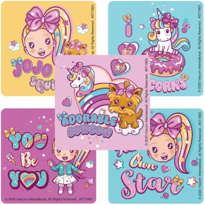 Picture of SmileMakers® 114 per Unit Jojo Siwa Cute & Squishy Sticker 2-1/2 InchST1863R