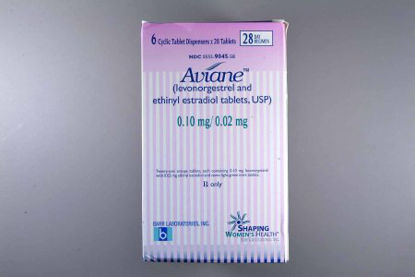 Picture of Aviane* Levonorgestrel / Ethinyl Estradiol 0.1 mg - 0.02 mg Tablet Blister Pack 6 X 28 Tablets00555904558