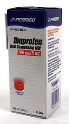 Picture of Ibuprofen 100 mg / 5 mL Suspension Bottle 4 oz.45802095226