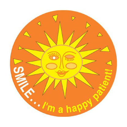 Picture of pdc® 250 per Unit Smile I am A Happy Patient Sticker59708856
