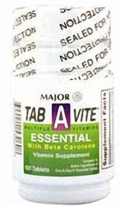 Picture of Multivitamin Supplement Major® Tab-A-Vite™ Vitamin A / Cholcalciferol 3000 IU - 400 IU Strength Tablet 100 per Bottle00904053061