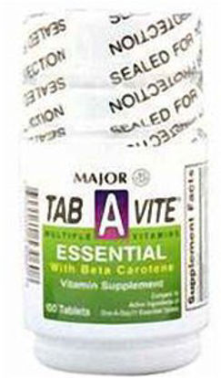 Picture of Multivitamin Supplement Major® Tab-A-Vite™ Vitamin A / Cholcalciferol 3000 IU - 400 IU Strength Tablet 100 per Bottle00904053061