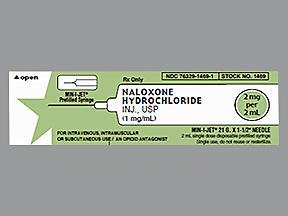 Picture of Naloxone HCl 1 mg / mL Injection Single Dose Vial 2 mL76329146901