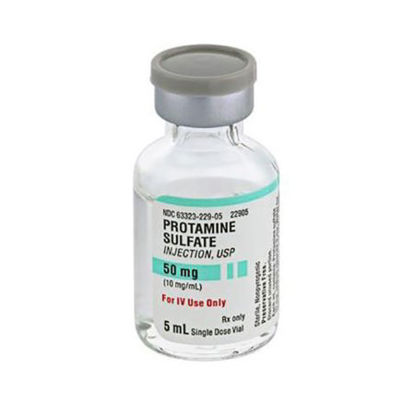 Picture of Protamine Sulfate 10 mg / mL Injection Single Dose Vial 5 mL1012020
