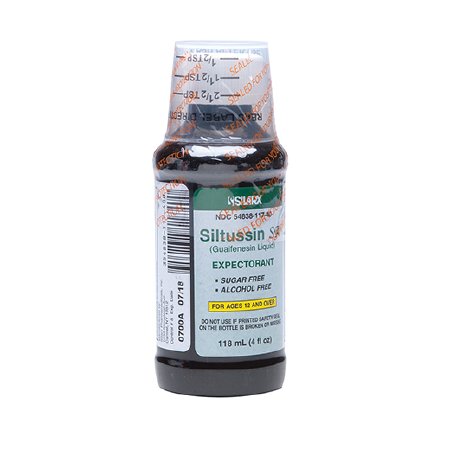 Picture of Cold and Cough Relief Situssin Sa 100 mg / 5 mL Strength Syrup 4 oz.54838011740