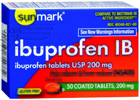 Picture of Pain Relief sunmark® 200 mg Strength Ibuprofen Tablet 50 per Bottle49348092709