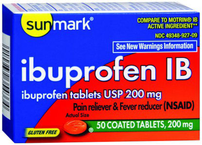Picture of Pain Relief sunmark® 200 mg Strength Ibuprofen Tablet 50 per Bottle49348092709