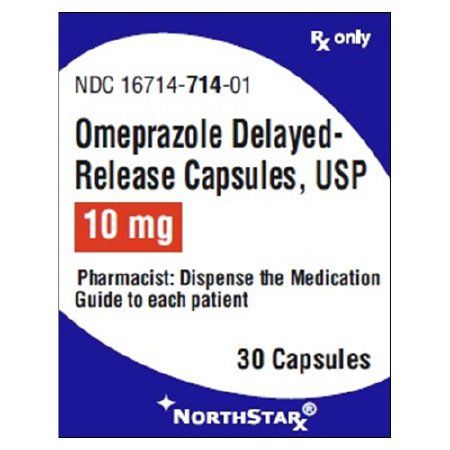 Picture of Omeprazole 10 mg Capsule Bottle 30 Capsules16714071401