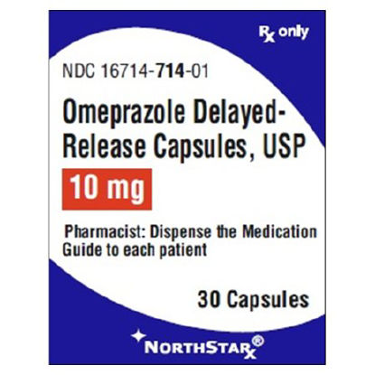 Picture of Omeprazole 10 mg Capsule Bottle 30 Capsules16714071401