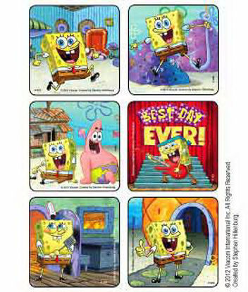 Picture of Disney® 75 per Unit SpongeBob Square Pants Sticker1465P