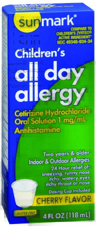 Picture of Allergy Relief sunmark® 1 mg / mL Strength Oral Solution 4 oz.49348093434