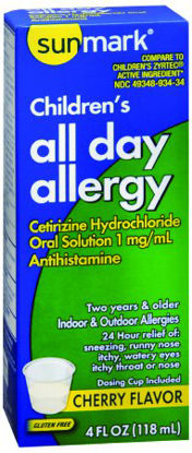 Picture of Allergy Relief sunmark® 1 mg / mL Strength Oral Solution 4 oz.49348093434