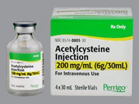 Picture of Acetylcysteine, Preservative Free 20%, 200 mg / mL Injection Single Dose Vial 30 mL00574080530