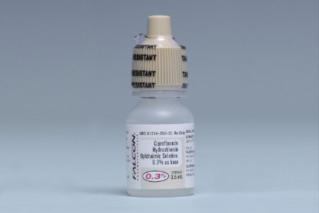 Picture of Ciprofloxacin HCl 0.3% Drops Dropper Bottle 10 mL61314065610
