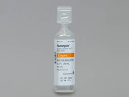 Picture of Naropin® Ropivacaine HCl, Preservative Free 0.2%, 2 mg / mL Injection Ampule 20 mL63323028520