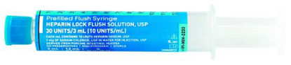 Picture of Med Stream® Heparin Sodium, Porcine, Preservative Free 10 U / mL Solution Prefilled Syringe, Partial Fill 3mL Fill in 12mL Syringe191-MIH-2233