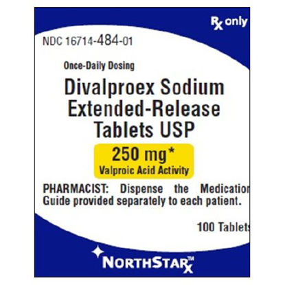 Picture of Divalproex Sodium 250 mg Tablet Bottle 100 Tablets16714048401