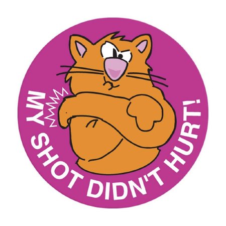 Picture of pdc® 250 per Unit My Shot Didn’t Hurt Sticker59708909