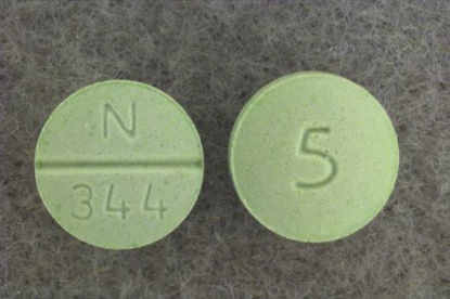 Picture of Glyburide 5 mg Tablet Bottle 100 Tablets00093834401