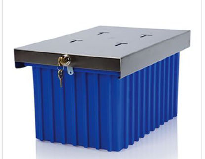 Picture of Cold Storage Box X-Large 9-1/4 X 11-1/4 X 17-3/8 Inch Stainless Steel, Styrene3692B