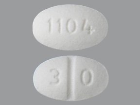 Picture of Isosorbide Mononitrate 30 mg Tablet Bottle 100 Tablets13668010401