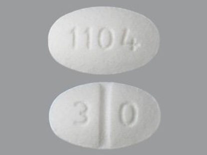 Picture of Isosorbide Mononitrate 30 mg Tablet Bottle 100 Tablets13668010401